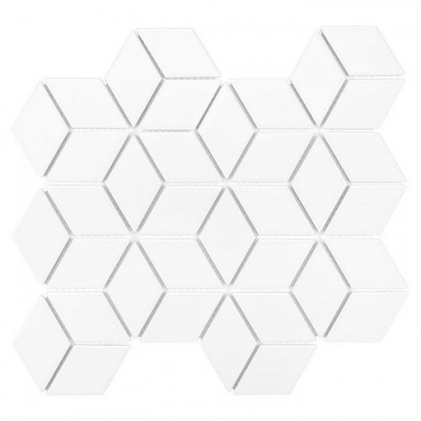 Dunin mozaika ceramiczna Mini Rombic White 48 307 x 268mm