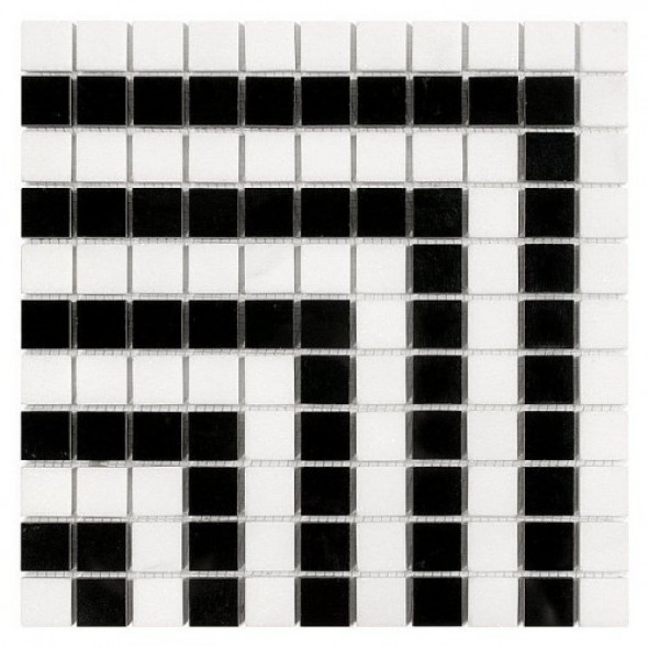 Dunin mozaika kamienna Pure B&W HYPNO 25 "A" 305x305mm