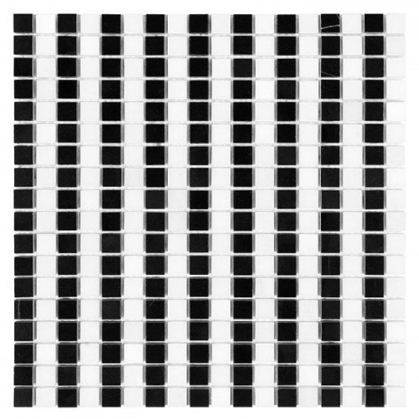 Dunin mozaika kamienna Pure B&W STRIPS 15 305x305mm