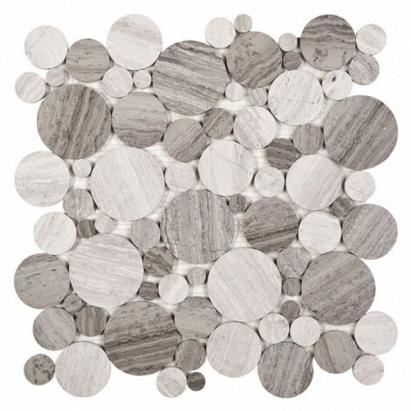 Dunin mozaika kamienna Woodstone GREY dot 305x305mm