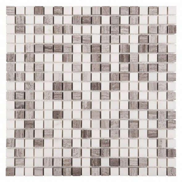 Dunin mozaika kamienna Woodstone GREY mix 15 305x305mm