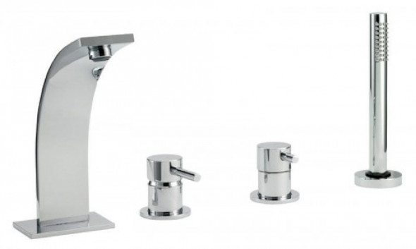 Effepi THOR bateria wannowa 4 - elementowa, chrom 9007