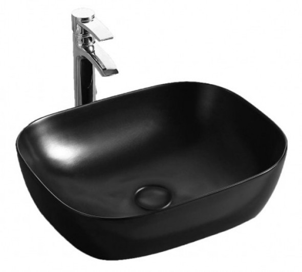 Lavita Umywalka nablatowa Redondo Black 46,5x37,5 cm