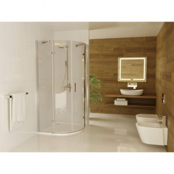 MASSI Kabina prysznicowa półokrągła SORATA 90 MSKP-SO-001900