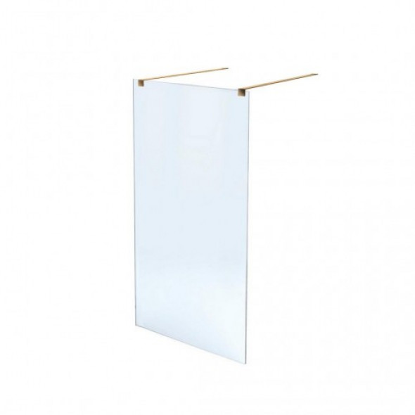 MASSI Kabina prysznicowa WALK IN 140 GOLD MSKP-FA1020-140-G