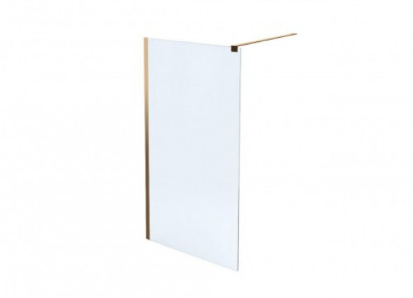 MASSI Kabina prysznicowa WALK IN FIX 80 GOLD MSKP-FA1021-80-G