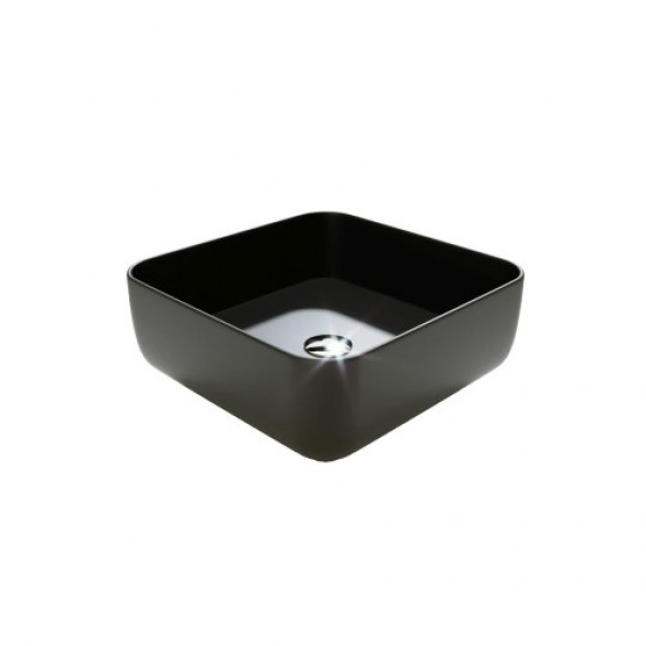 MASSI Umywalka nablatowa ALIZMA MATT BLACK MSU-0009-MB