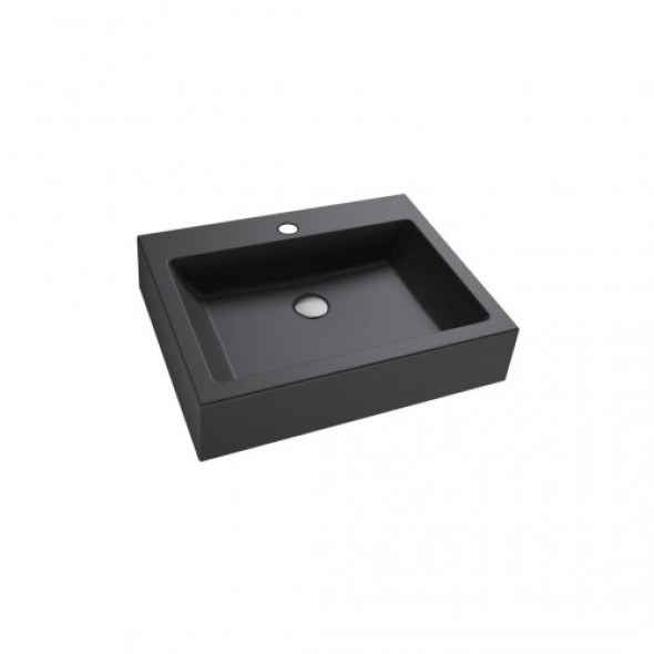 MASSI Umywalka nablatowa SINGUR sky black MSU-2610-CM