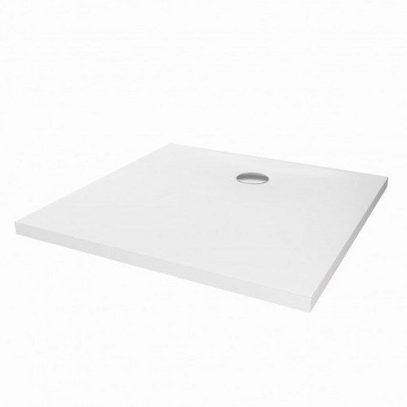 New Trendy Brodzik kwadratowy NEX posadzkowy 80x80x3,5 konglomeratowy B-0453