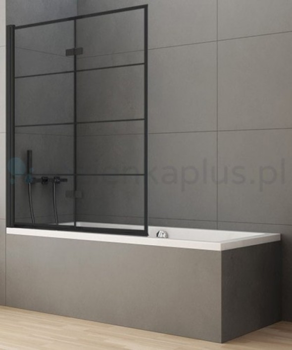 New Trendy Parawan nawannowy NEW SOLEO BLACK 100x140 2/P P-0050