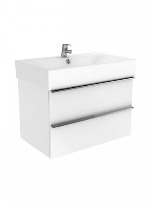 New trendy Szafka wisząca podumywalkowa KUBIKO 100 biały połysk ML-9010