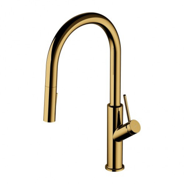 Omnires BEND bateria kuchenna złoty BE6455GL