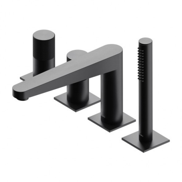Omnires CONTOUR bateria wannowa 4-otworowa antracyt CT8032AT