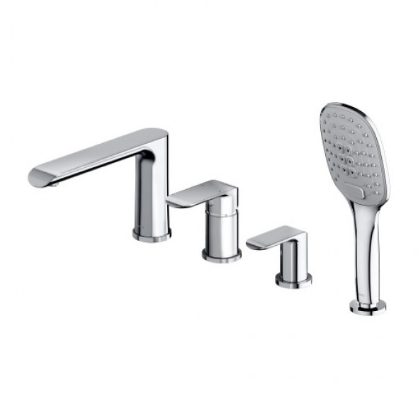Omnires SACRAMENTO bateria wannowa 4-otworowa chrom SC2332XCR