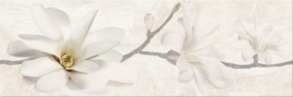 Opoczno STONE FLOWERS BEIGE INSERTO 25 x 75 G.1 OD683-006