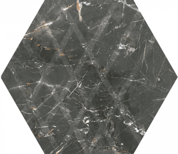 Paradyż Marvelstone Grey Heksagon Gres Szkl. Mat. 19.8 x 17.1 G.1