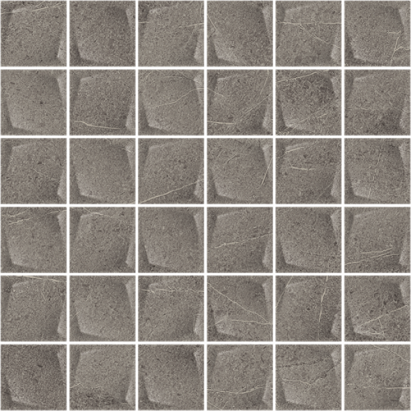 Paradyż Minimal Stone Grafit Mozaika Prasowana K.4,8X4,8 29.8 x 29.8 G.1