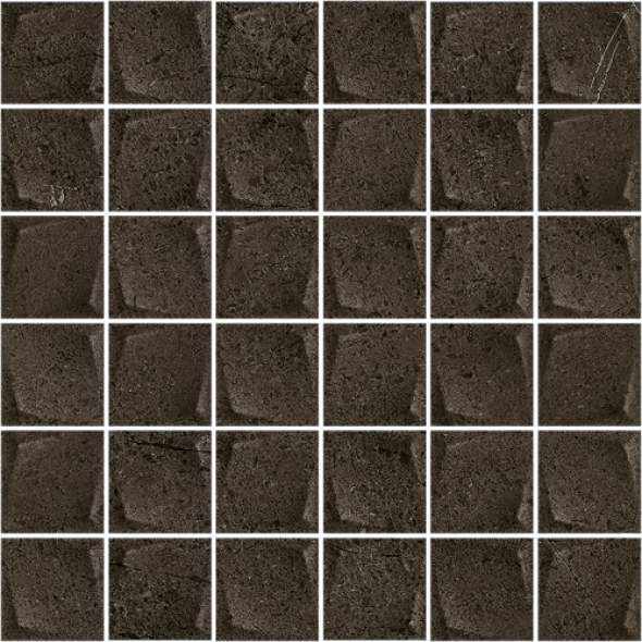 Paradyż Minimal Stone Nero Mozaika Prasowana K.4,8X4,8 29.8 x 29.8 G.1