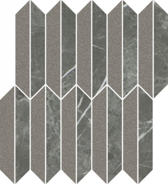 Paradyż Noisy Whisper Graphite Mozaika Cięta Mix Mat 29.8 x 27.4 G.1