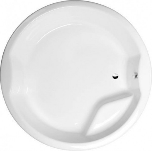 Polysan ROYAL ROUND wanna okrągła z konstrukcją 172xx172x49cm, biała 73211