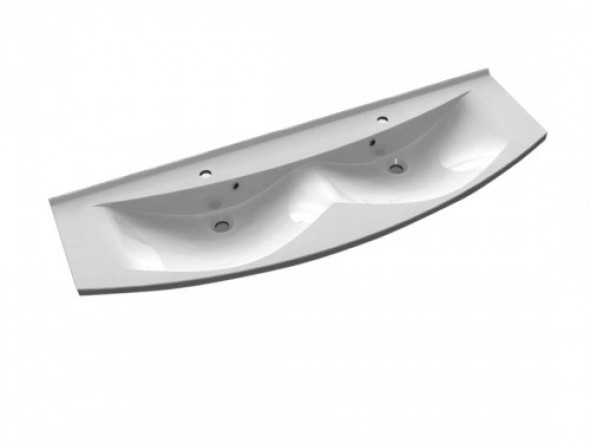 Sapho ARAS umywalka kompozytowa 150x51cm, biała 91542