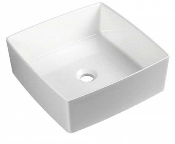Sapho CROX umywalka blatowa kompozytowa 40x40cm, biała CX400