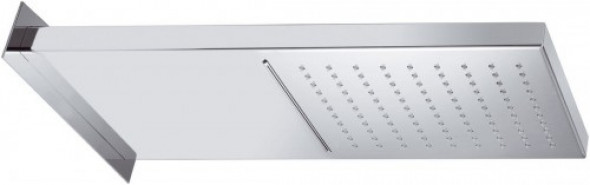 Sapho Deszczownia ścienna z kaskadą, 500x200x30mm, stal nierdzewna polerowana DC562