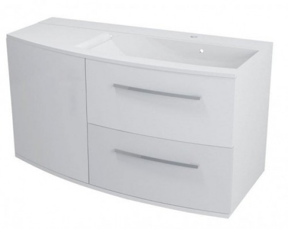 Sapho JULIE szafka umywalkowa 100,5x55x50cm, prawa, biała 59106