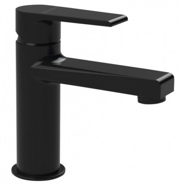 Sapho KAI bateria umywalkowa bez odpływu, czarny matowy KA02/15