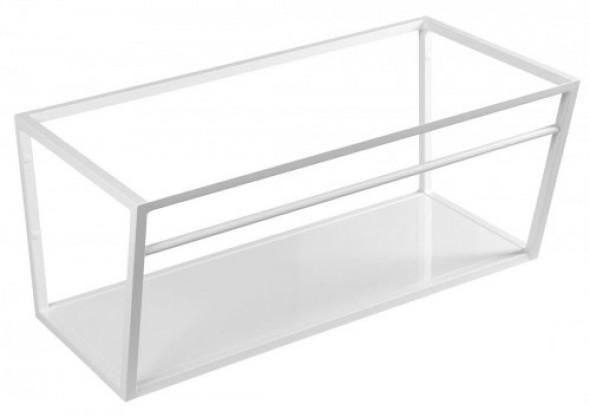 Sapho Konsola umywalki /pod blat 900 mm biały matowy, z MDF półką biała SKA113