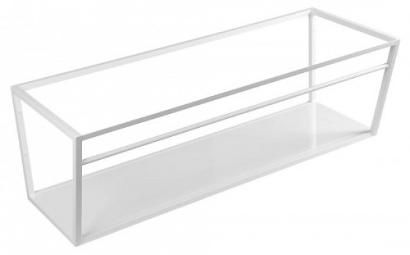 Sapho Konsola umywalki/pod blat 1200 mm biały matowy, z MDF półką biała SKA114