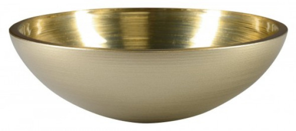 Sapho MURANO SOFT BROWN umywalka szklana okrągła 40x14cm, jasny brąz AL5318-67