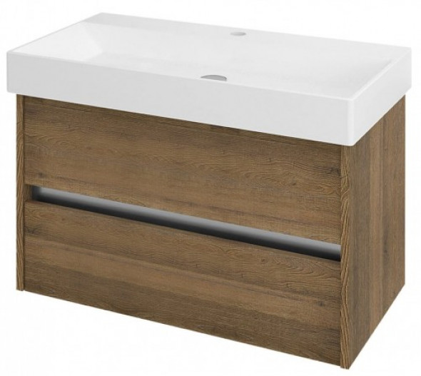 Sapho NIRONA szafka umywalkowa 82x51,5x43cm, dąb Sherwood NR087