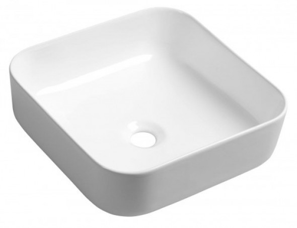 Sapho PRATA umywalka ceramiczna nablatowa 39,5x14,5x39,5 cm AR423