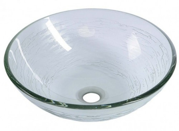 Sapho RIPPLE umywalka szklana, średnica 42 cm 2501-18