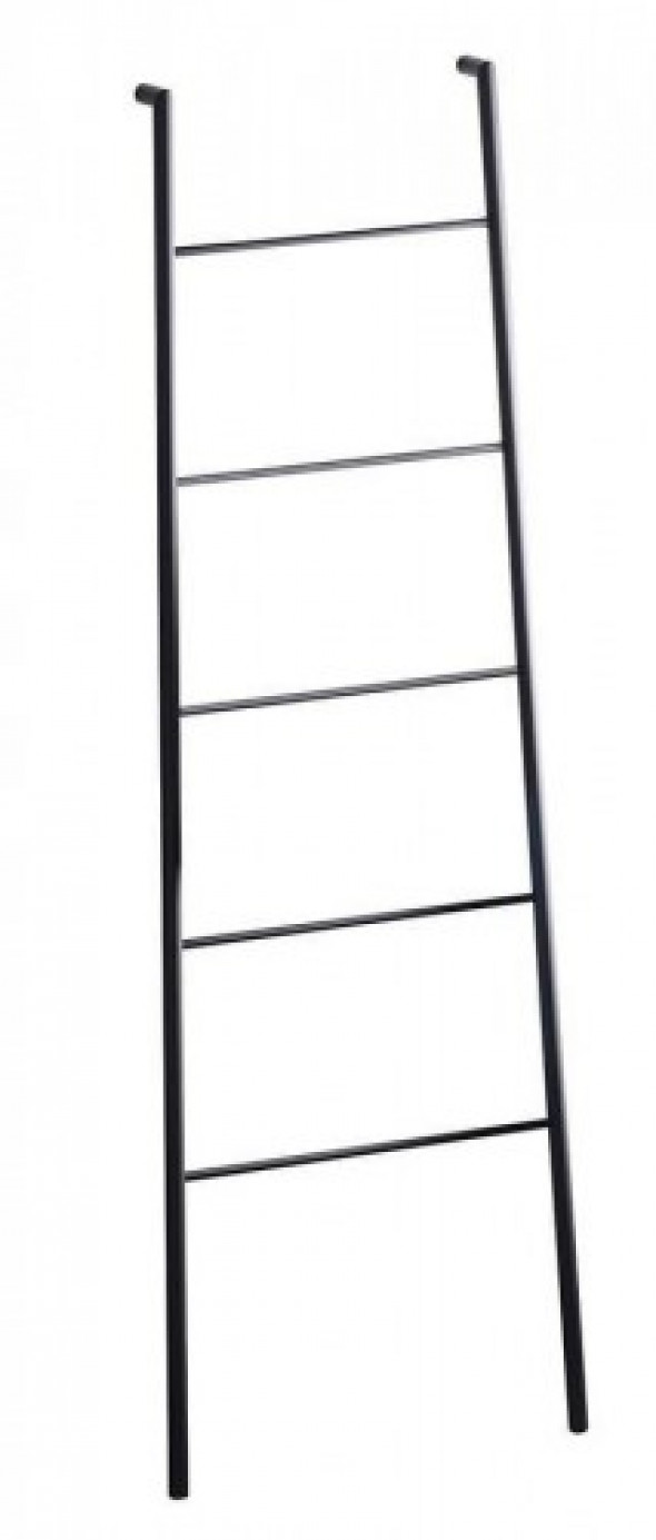 Sapho SEGA wieszak - drabinka łazienkowa 550x1700x70mm, czarny mat SE104