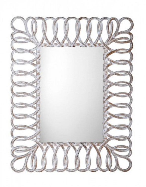 Sapho SEVILLA Lustro w ramie, 80x120cm, biały IN236