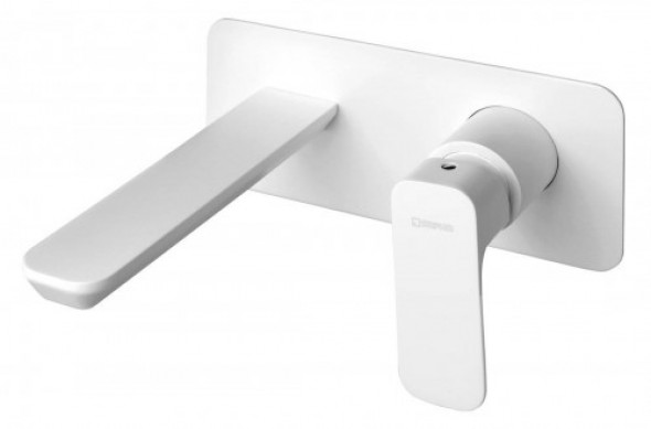 Sapho SPY bateria umywalkowa podtynkowa, biała matowy PY08/14