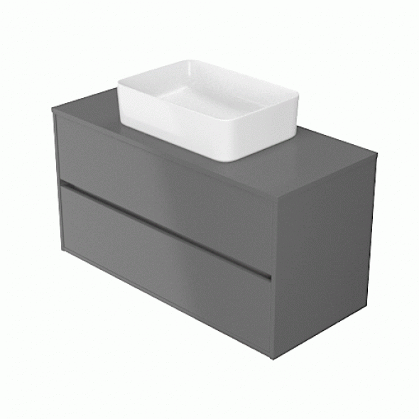 SZAFKA Z BLATEM UNIWERSALNYM CREA 100 SZARY MAT S924-020