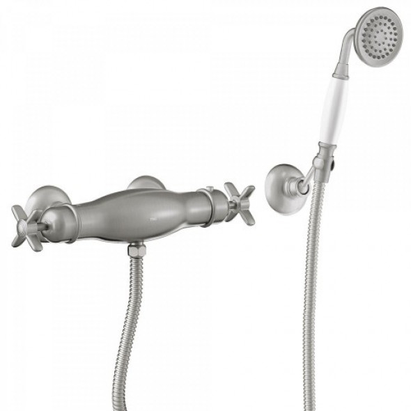 TRES CLASIC COLOR Bateria termostatyczna natryskowa stal 242.164.09.AC