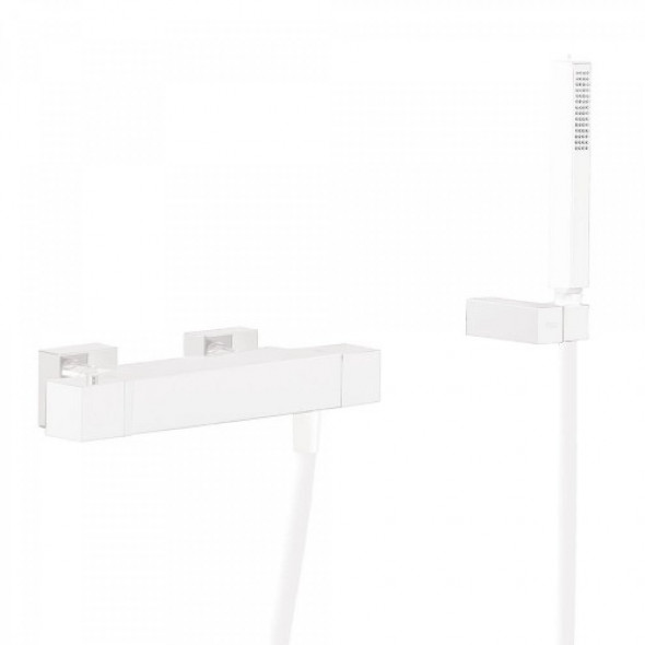 Tres CUADRO COLORS Bateria termostatyczna natryskowa biały mat 007.164.03.9.BM