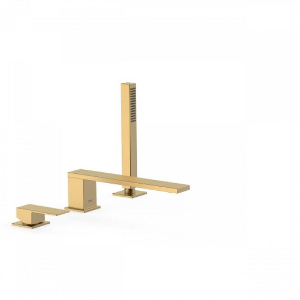 Tres CUADRO COLORS Bateria wannowa trzyotworowa złoty mat 006.161.03.OM