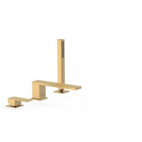 Tres CUADRO COLORS Bateria wannowa trzyotworowa złoty mat 006.161.05.OM