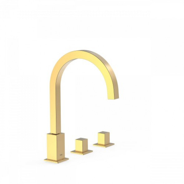 Tres CUADRO COLORS Dwuuchwytowe baterie nablatowe złota 008.105.03.OR