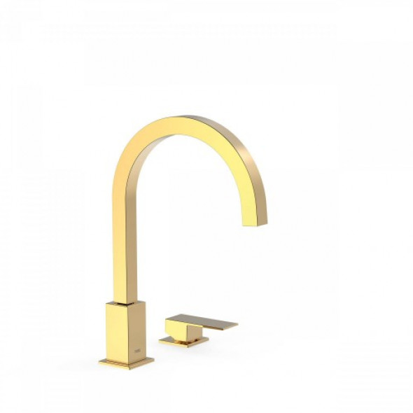 Tres CUADRO COLORS Nablatowa bateria umywalkowa złota 006.105.03.OR