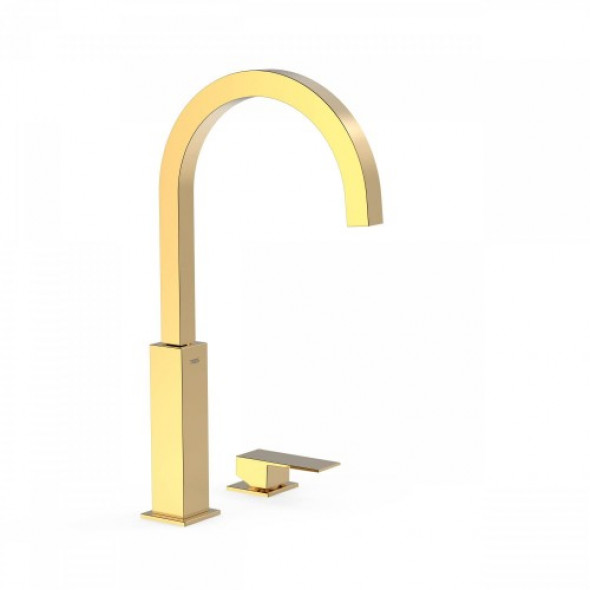 Tres CUADRO COLORS Nablatowa bateria umywalkowa złota 006.105.04.OR