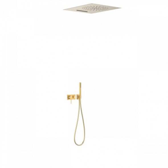 Tres Jednouchwytowa bateria podtynkowa 3V złoty mat 210.273.03.OM