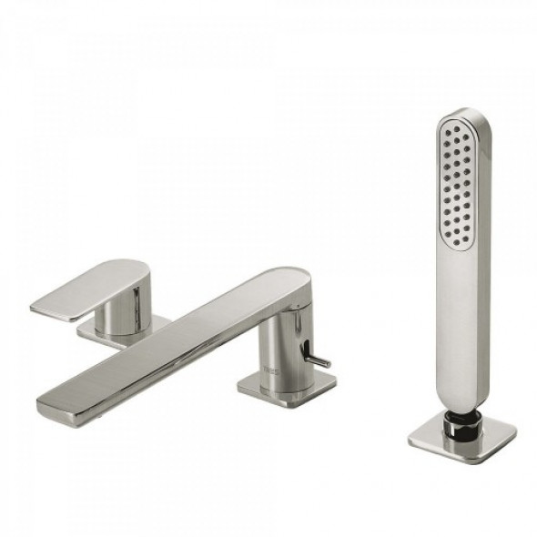 Tres LOFT COLORS Bateria wannowa trzyotworowa 220mm stal 200.162.01.AC