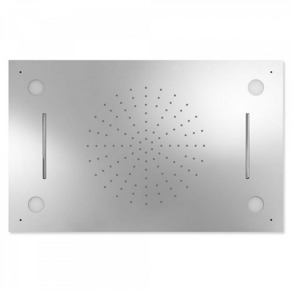 Tres Natrysk sufitowy ze stali nierdzewnej CHROMOTERAPIA 500x800 mm. 299.965.01