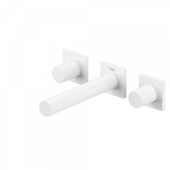 Tres PROJECT COLORS Bateria podtynkowa biały mat Wylewka 156 mm. 211.751.01.BM